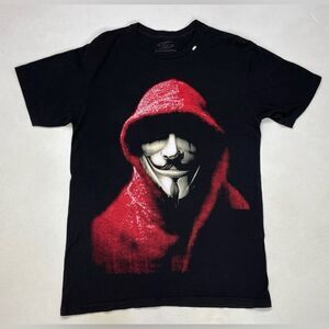 Saigon Anonymous Mask Graphic T-shirt Men Medium Black Short Sleeve